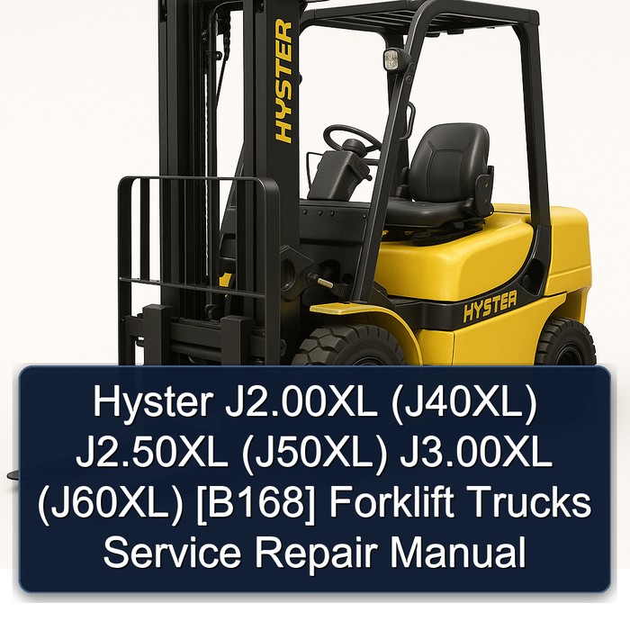 Hyster Gabelstapler J2.00XL, J2.50XL, J3.00XL (J40XL, J50XL, J60XL) [B168] - Service- und Reparaturhandbuch