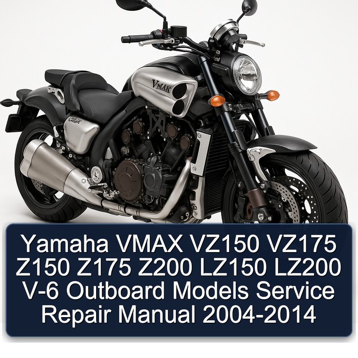 2004 2005 2006 2007 2008 2009 2010 2012 2013 2014 Yamaha VMAX VZ150 & VZ175 Z150 Z175 Z200 LZ150 LZ200 V-6 Outboard Models Manual de servicio y reparación