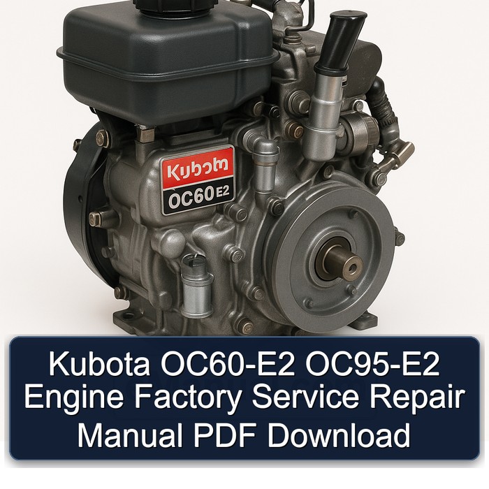 Manual de Servicio y Reparación de Motores Kubota OC60-E2 OC95-E2 (PDF)