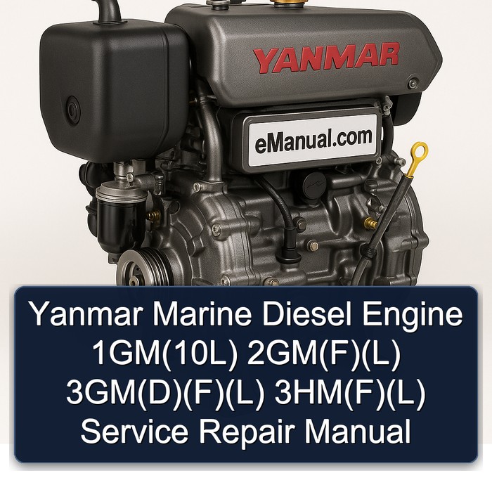 Yanmar Marine Diesel Engine 1GM(10L) 2GM(F)(L) 3GM(D)(F)(L) 3HM(F)(L) Service Repair Manual 