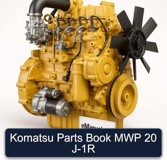 Komatsu Parts Book MWP 20 J-1R