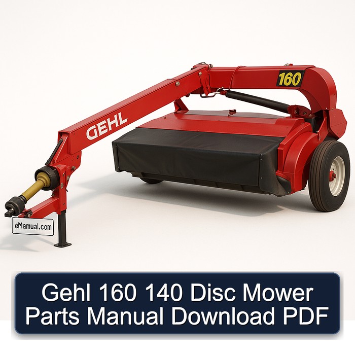 Gehl 160/140 Scheibenmäher Teile Handbuch PDF