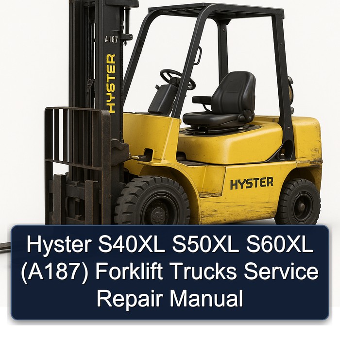 Hyster Gabelstapler S40XL, S50XL, S60XL (A187) - Service- und Reparaturhandbuch