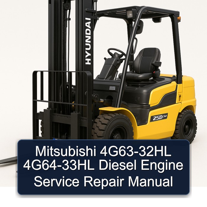 Manual de Servicio y Reparación de Motores Diésel Mitsubishi 4G63-32HL y 4G64-33HL