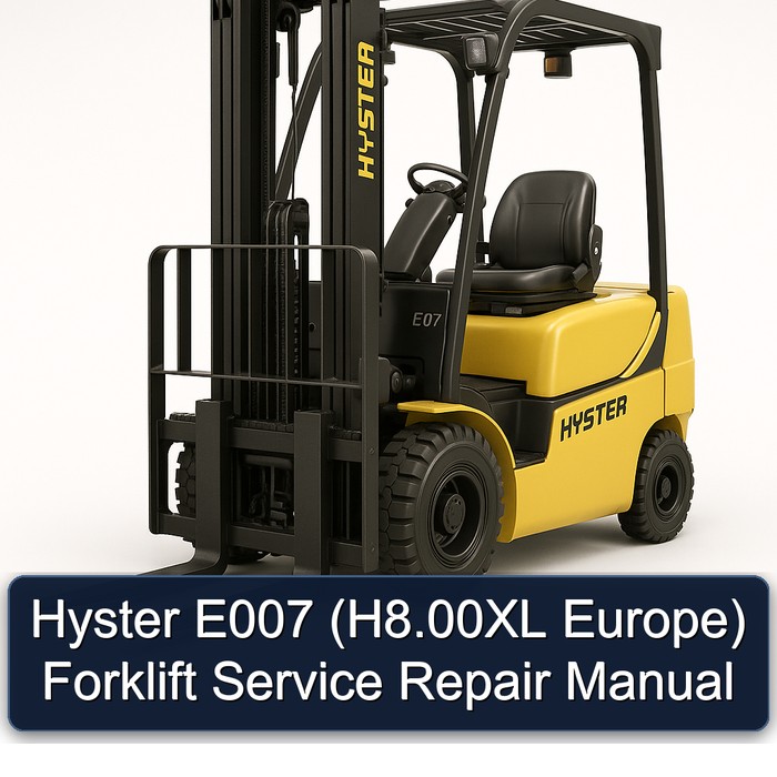 Manual de Servicio y Reparación de la Carretilla Elevadora Hyster E007 (H8.00XL Europa)