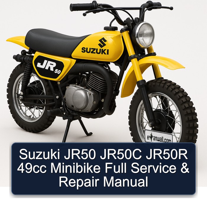 Suzuki JR50 JR50C JR50R 49cc Minibike Full Service & Repair Manual