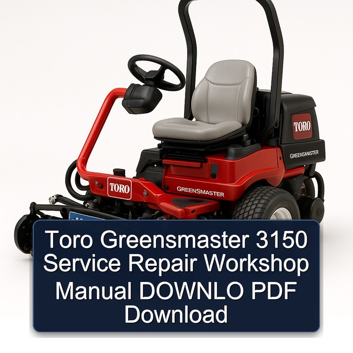 Manual de Reparación y Servicio Toro Greensmaster 3150 (PDF)