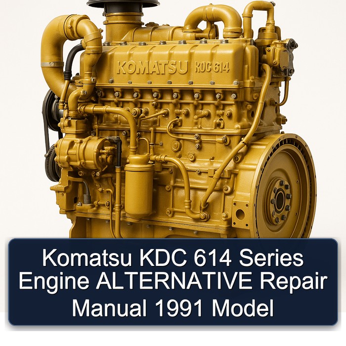 Manual de Reparación Alternativo Motor Komatsu KDC 614 Serie - Modelo 1991