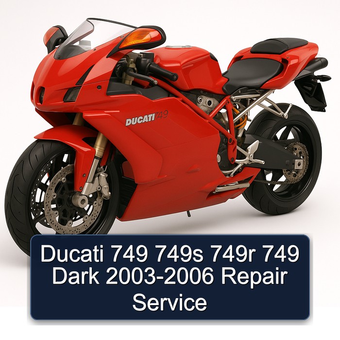 Ducati 749 749s 749r 749 Dark 2003-2006 Repair Service