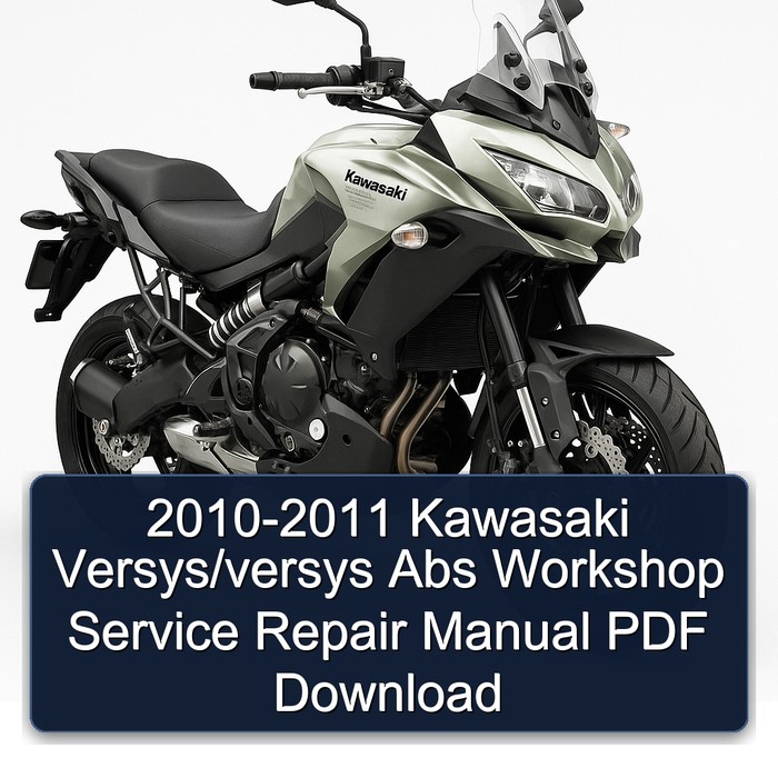2010-2011 Kawasaki Versys/versys Abs Workshop Manual de servicio y reparación PDF Download