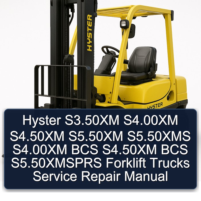 Hyster Gabelstapler S3.50XM - S5.50XMSPRS [E004] Service- und Reparaturhandbuch
