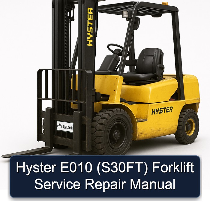 Hyster E010 (S30FT) Gabelstapler - Service- und Reparaturhandbuch