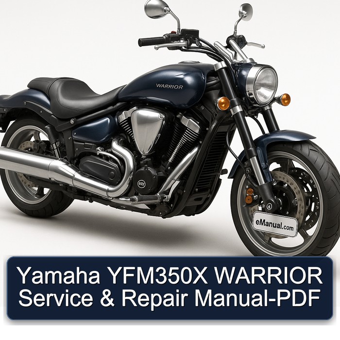 Yamaha YFM350X WARRIOR Service & Repair Manual-PDF 
