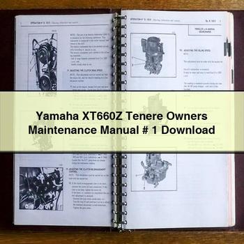 Yamaha XT660Z Tenere Owners # 1 Workshop Service Repair Manual PDF Download