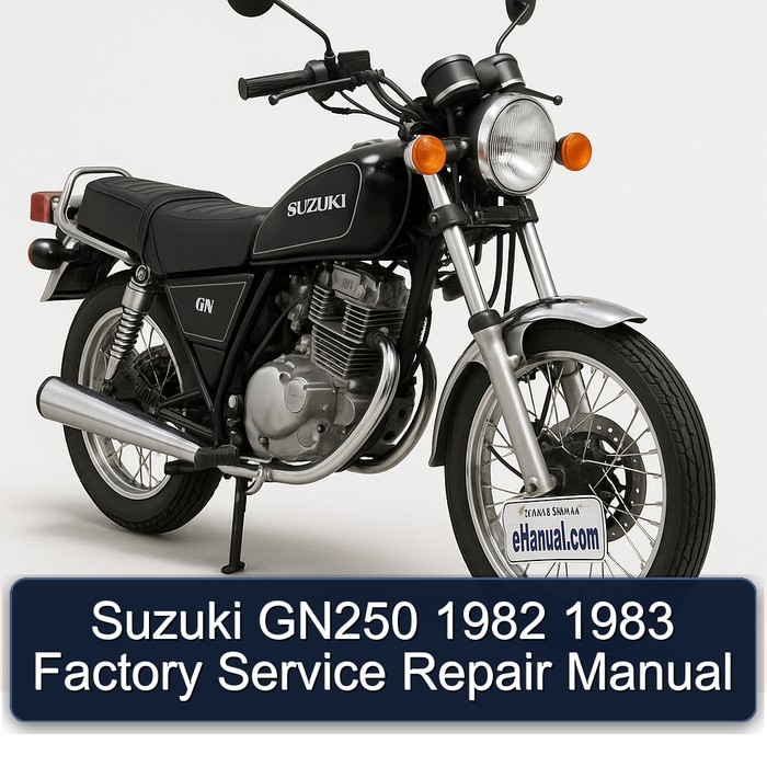 Suzuki GN250 1982 1983 Factory Manual de servicio y reparación