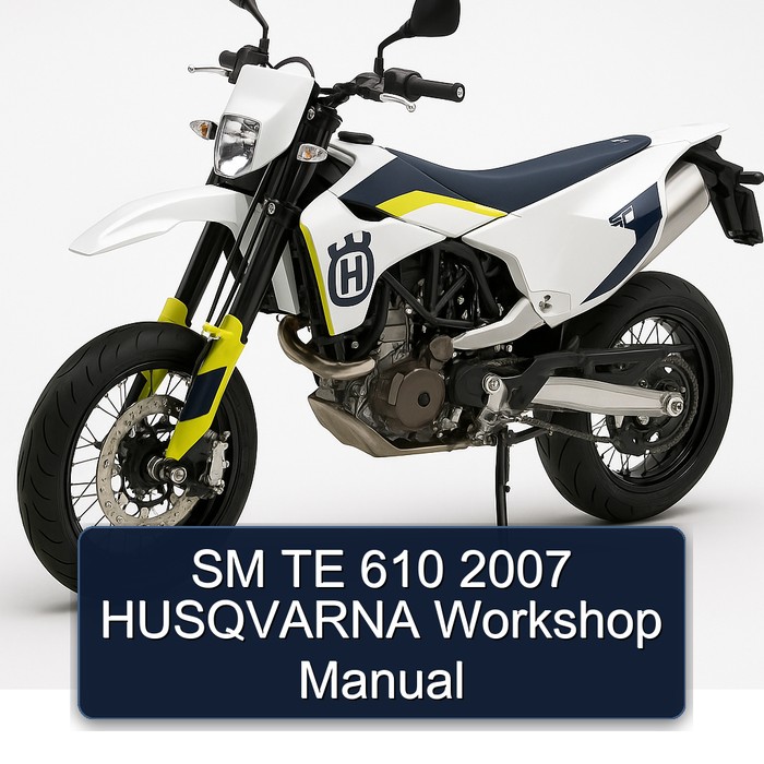 SM TE 610 2007 HUSQVARNA Workshop Manual