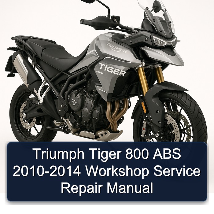 Triumph Tiger 800 ABS 2010-2014 Workshop Manual de servicio y reparación