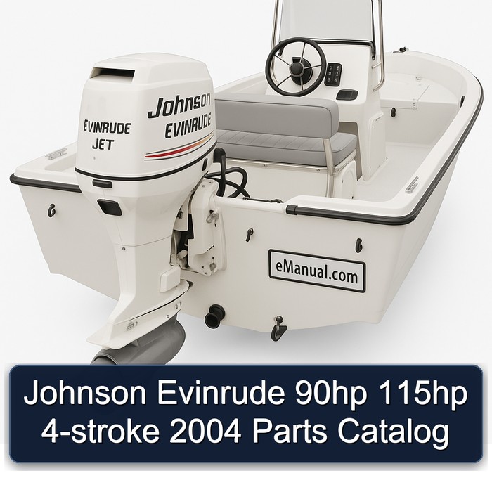 Johnson Evinrude 90hp 115hp 4-stroke 2004 Parts Catalog