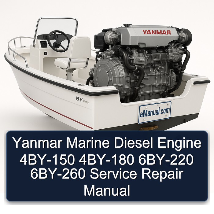 Yanmar Marine Diesel Engine 4BY-150 4BY-180 6BY-220 6BY-260 Manual de servicio y reparación