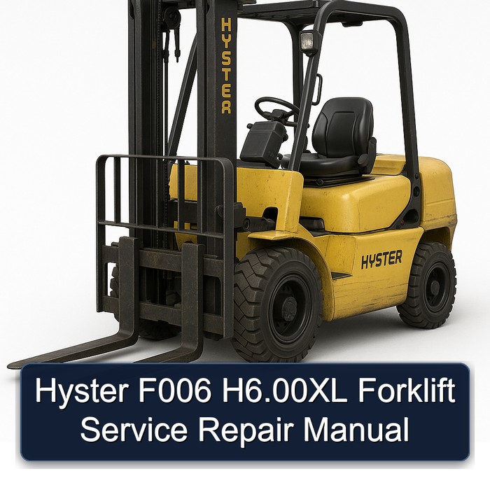 Manual de Servicio y Reparación de la Carretilla Elevadora Hyster F006 H6.00XL