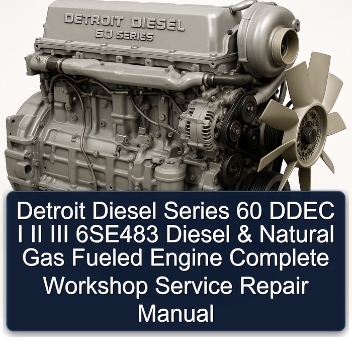 Manual de Reparación y Servicio del Motor Detroit Diesel Serie 60 DDEC I, II, III 6SE483 (Diésel y Gas Natural)