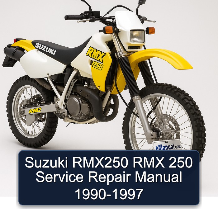 Suzuki RMX250 RMX 250 Manual de servicio y reparación 1990-1997