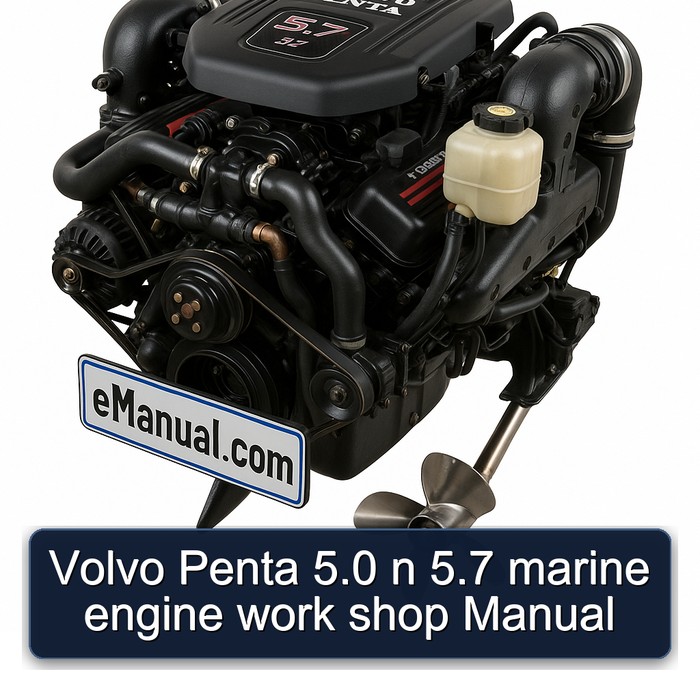 Volvo Penta 5.0 n 5.7 marine engine work shop Manual 
