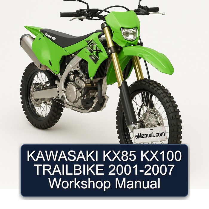 KAWASAKI KX85 KX100 TRAILBIKE 2001-2007 Workshop Manual