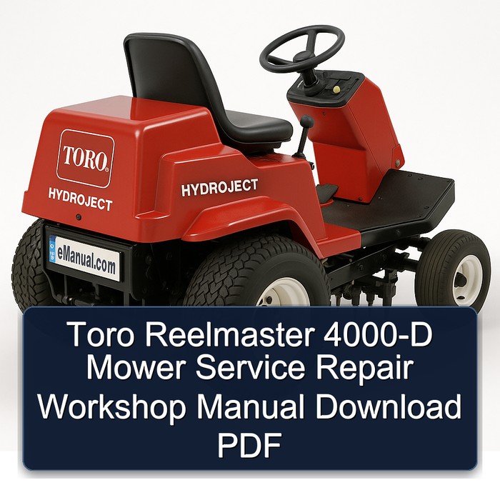 Manual de Servicio y Reparación Toro Reelmaster 4000-D - Descarga PDF