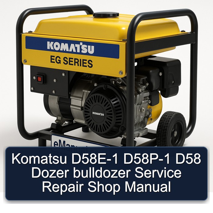 Komatsu D58E-1 D58P-1 D58 Dozer bulldozer Service Repair Shop Manual
