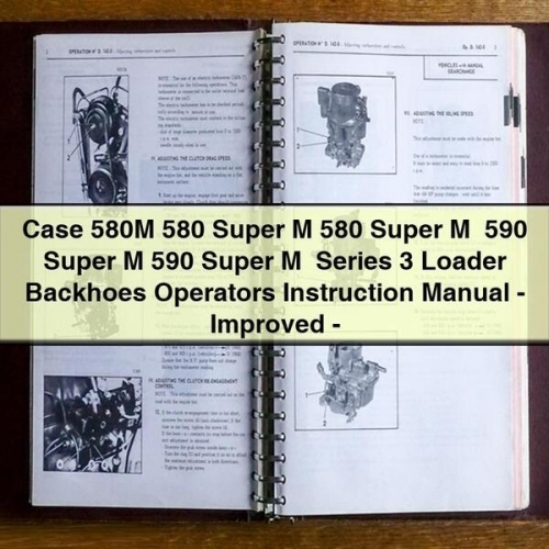 Case 580M 580 Super M Series 3 Loader Backhoes Operators Instruction Manual PDF Download