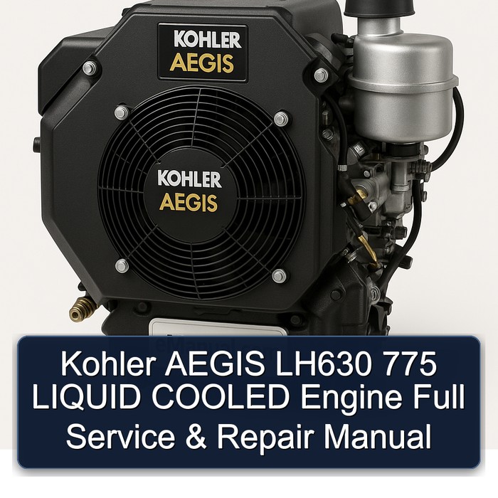 Manual de Servicio y Reparación Completo para Motor Kohler AEGIS LH630 775 Enfriado por Líquido