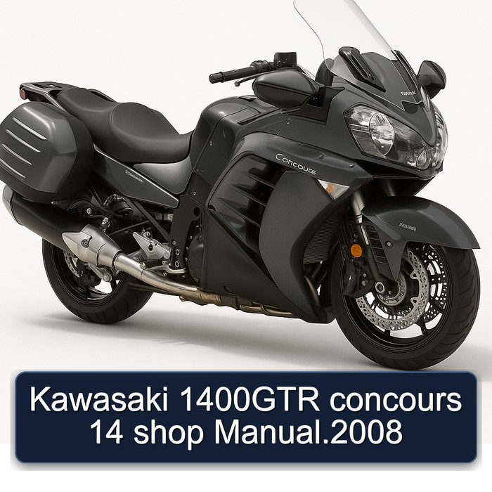 Kawasaki 1400GTR concours 14 shop Manual.2008