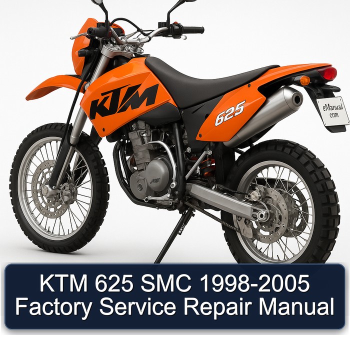 KTM 625 SMC 1998-2005 Factory Manual de servicio y reparación