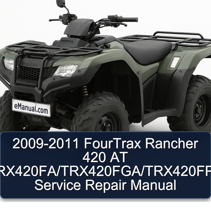 2009-2011 FourTrax Rancher 420 AT TRX420FA/TRX420FGA/TRX420FPA Manual de servicio y reparación