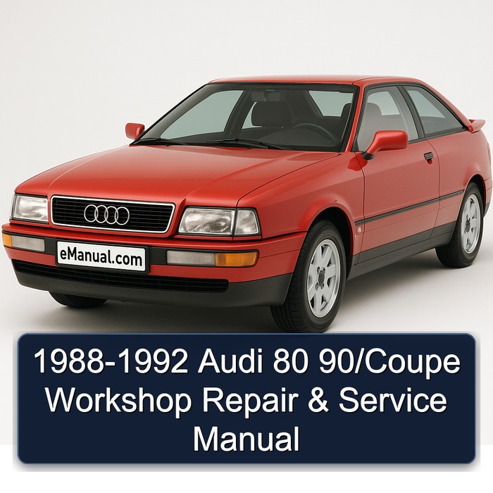 1988-1992 Audi 80 90/Coupe Workshop Repair & Service Manual 