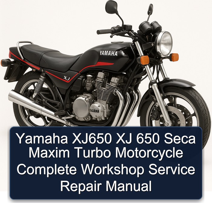 Yamaha XJ650 XJ 650 Seca Maxim Turbo Motorcycle Manual completo de servicio y reparación del taller