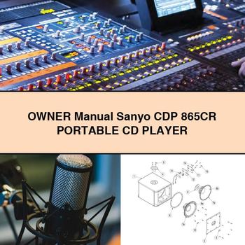 Owner Manual Sanyo CDP 865CR PORTABLE CD Player 