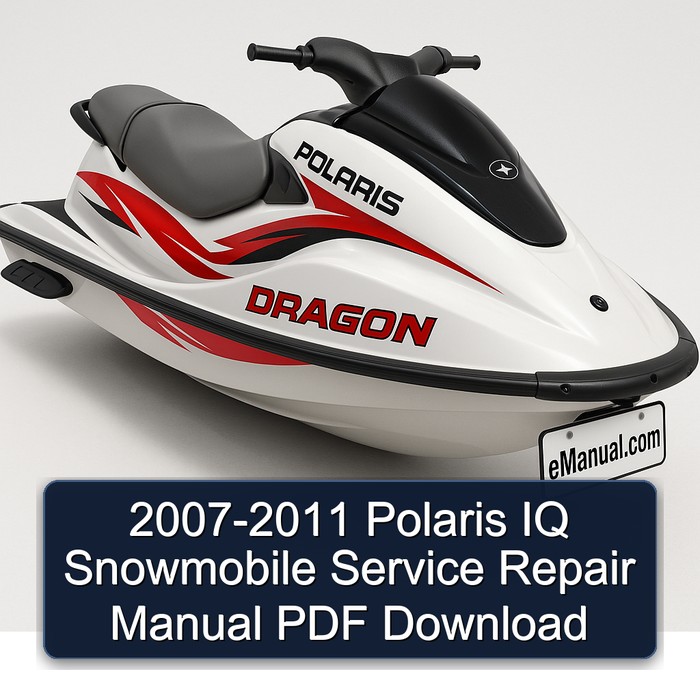 2007-2011 Polaris IQ Snowmobile Manual de servicio y reparación PDF Download