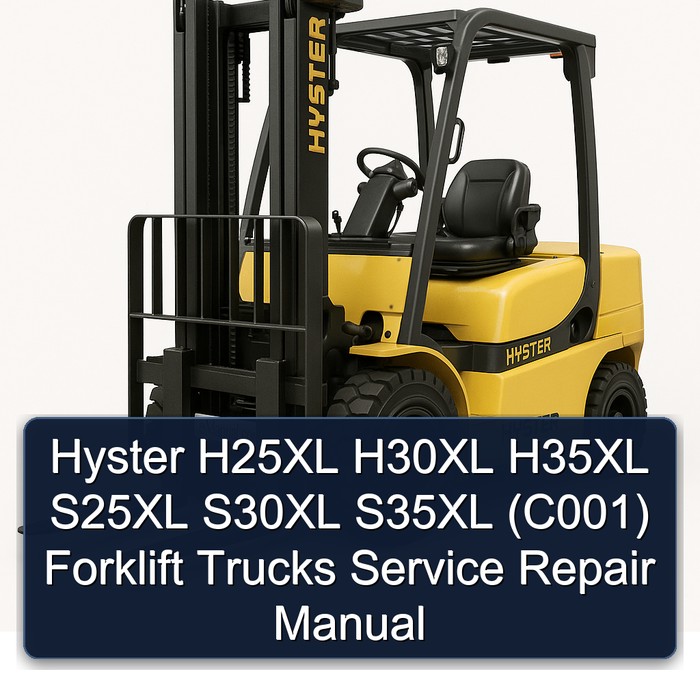 Manual de Servicio y Reparación de Montacargas Hyster H25XL-H35XL, S25XL-S35XL