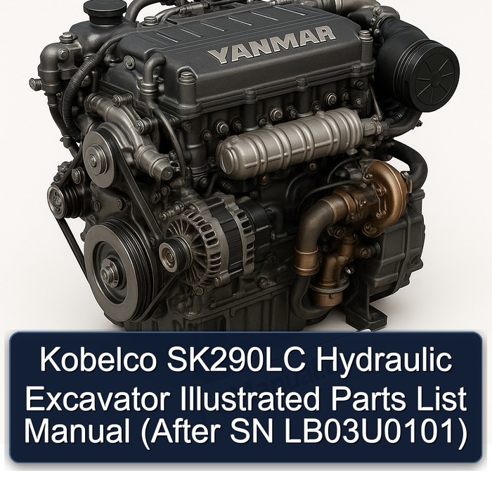 Kobelco SK290LC Hydraulic Excavator Illustrated Parts List Manual (After SN LB03U0101)