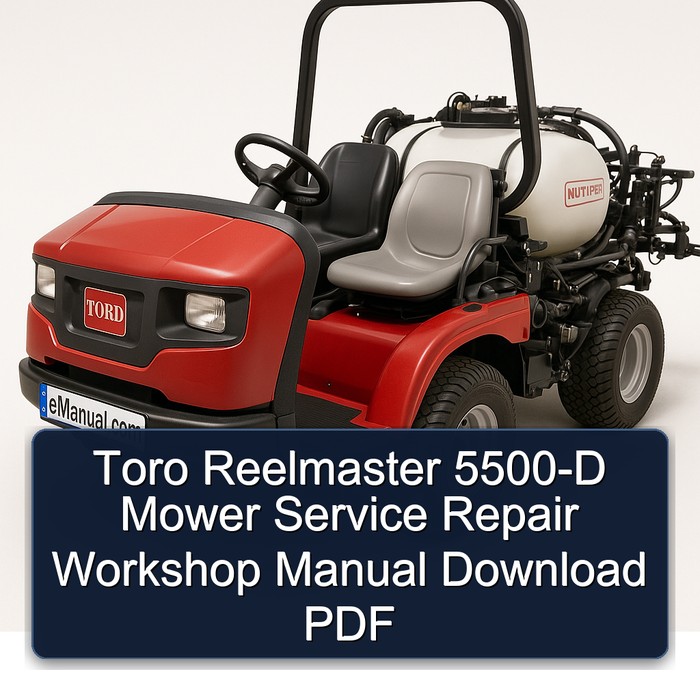 Manual de Reparación y Servicio para Cortacésped Toro Reelmaster 5500-D