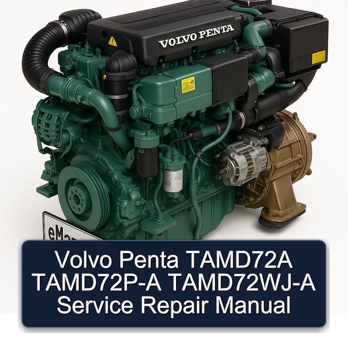 Volvo Penta TAMD72A TAMD72P-A TAMD72WJ-A Service Repair Manual