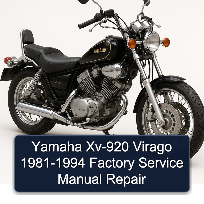 Yamaha Xv-920 Virago 1981-1994 Factory Service Manual Repair