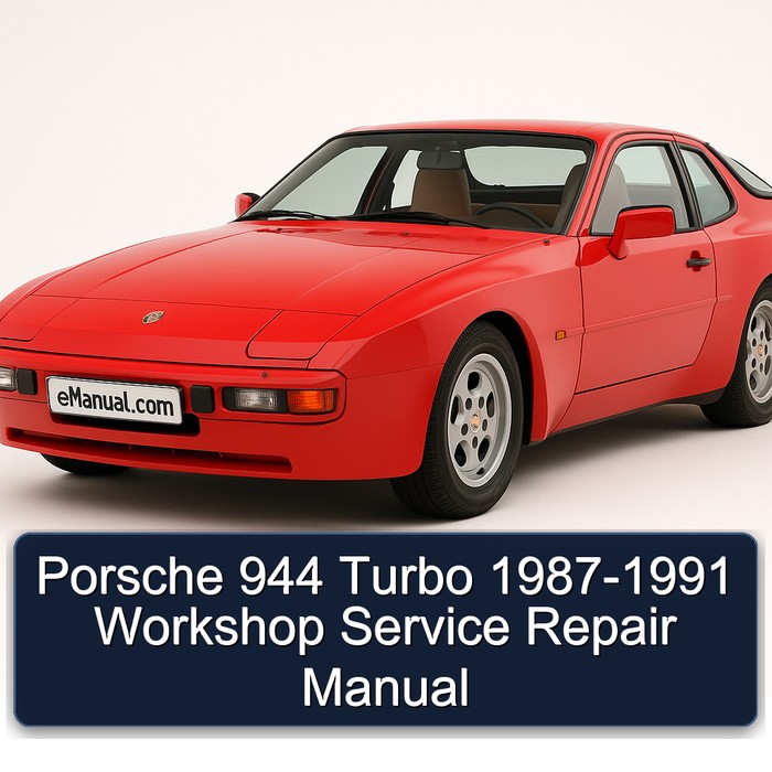Porsche 944 Turbo 1987-1991 Workshop Service Repair Manual