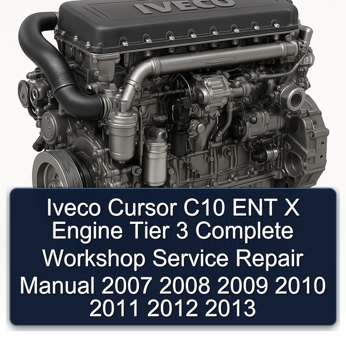 Iveco Cursor C10 ENT X Engine Tier 3 Manual completo de servicio y reparación del taller 2007 2008 2009 2010 2011 2012 2013