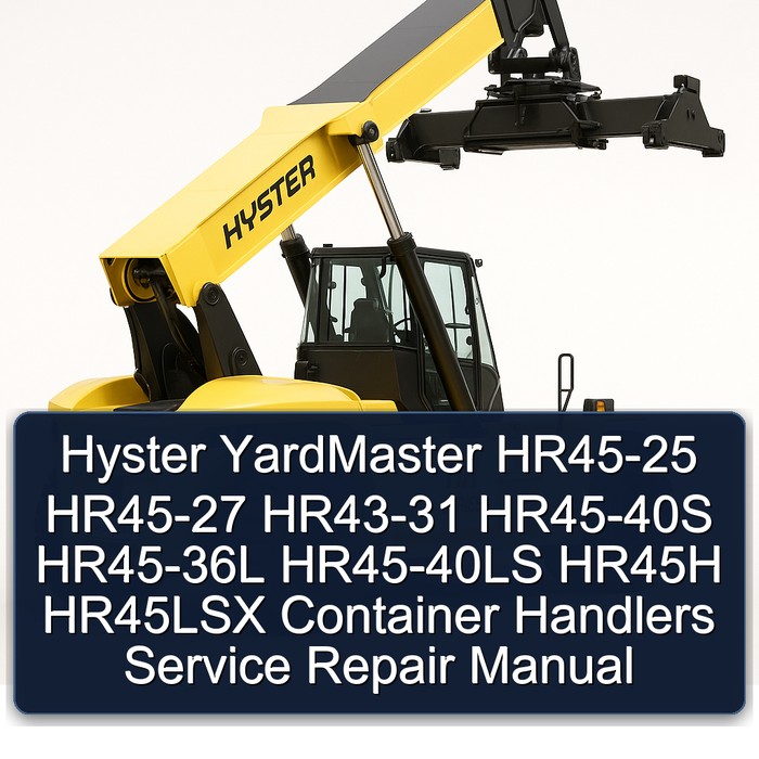 Hyster YardMaster HR45 Servicehandbuch - Containerhandhabungsgeräte