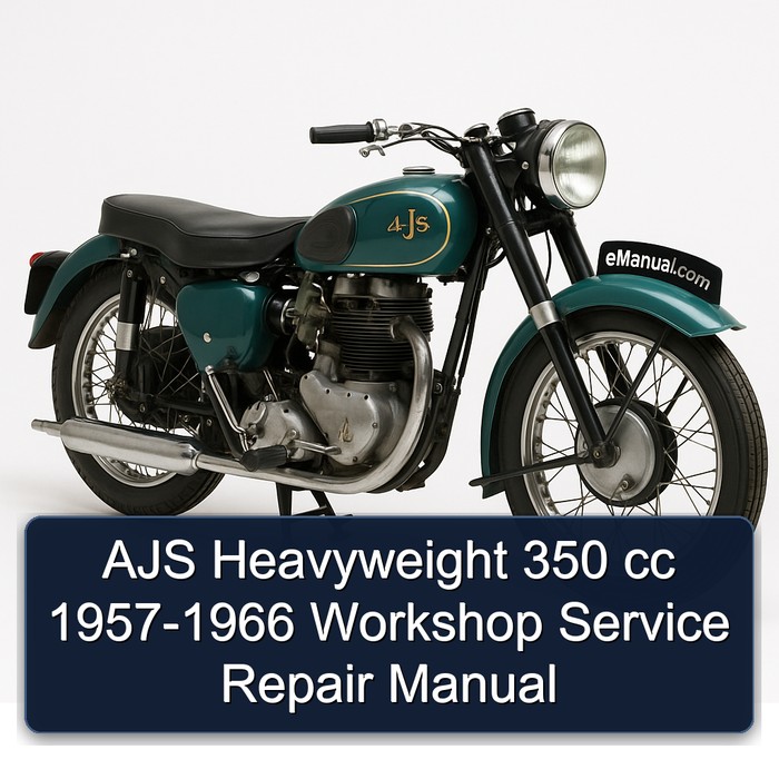 AJS Heavyweight 350 cc 1957-1966 Workshop Manual de servicio y reparación