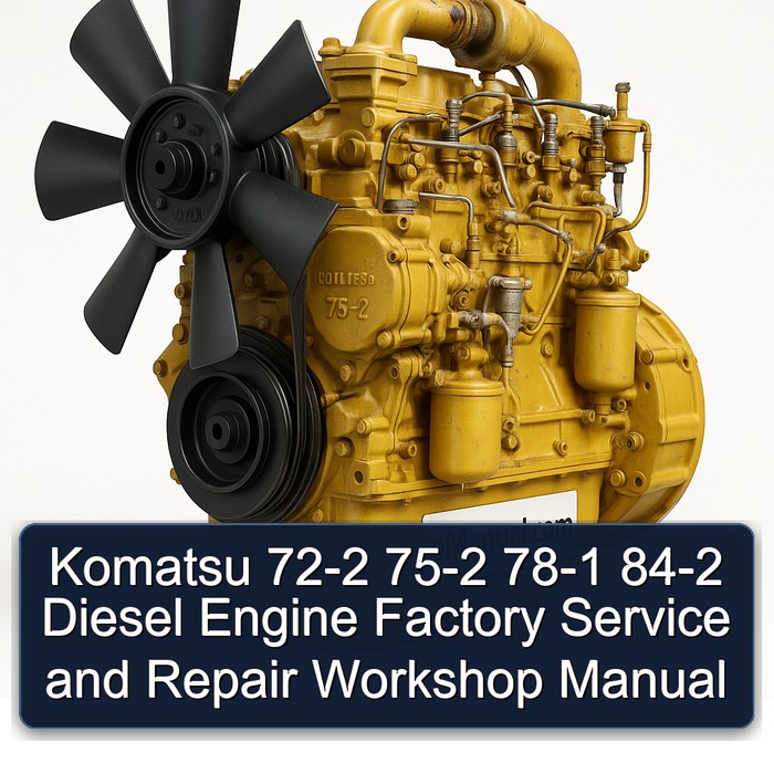 Manual de Servicio y Reparación de Motores Diésel Komatsu 72-2, 75-2, 78-1, 84-2