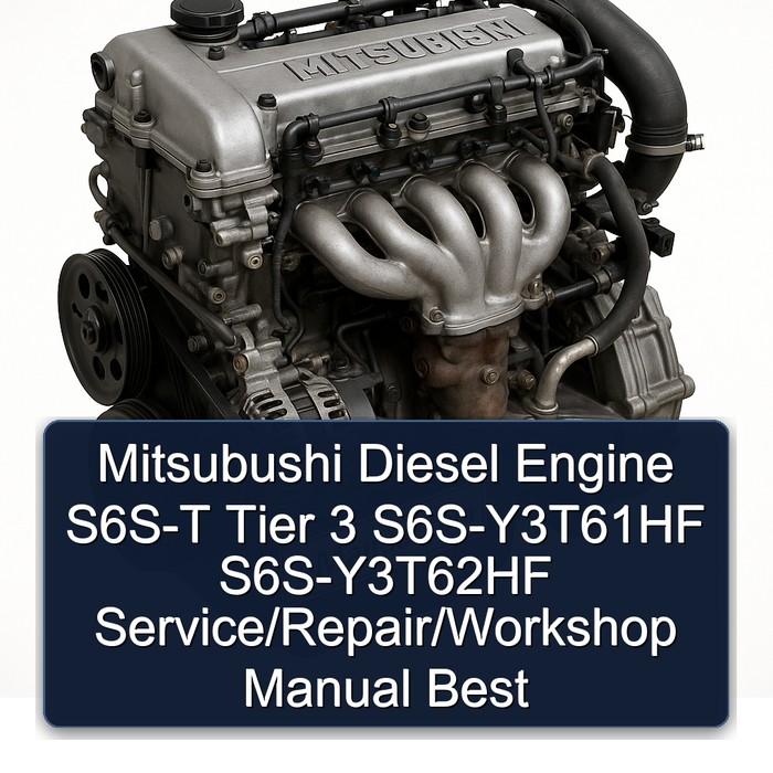 Mitsubushi Diesel Engine S6S-T Tier 3 S6S-Y3T61HF S6S-Y3T62HF Service/Repair/Workshop Manual Best